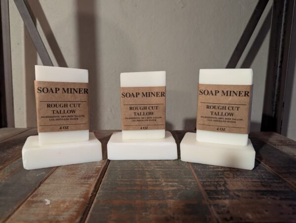 40z Rough Cut Tallow Pk of 3 - 4.5- 5 oz bars