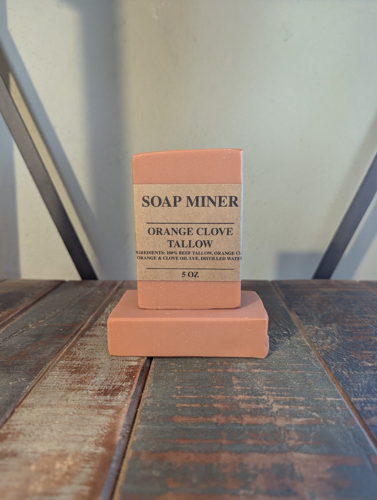 ORANGE/CLOVE TALLOW 5 OZ BAR