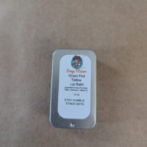 Tallow Lip Balm, Unscented, 0.5 OZ Tin
