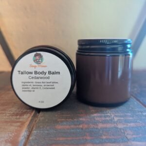 cedarbalm TALLOW BODY BALM 4 OZ (Cedarwood)