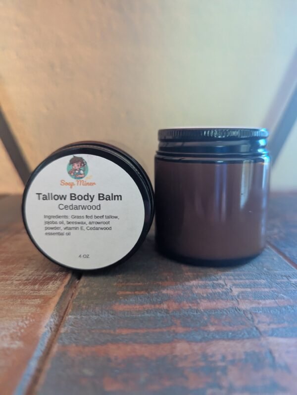 cedarbalm TALLOW BODY BALM 4 OZ (Cedarwood)