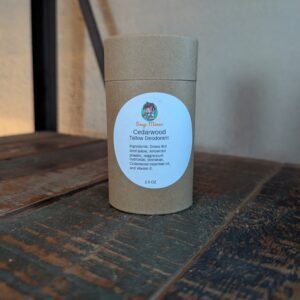 CEDARWOOD TALLOW DEODORANT 2.5 OZ