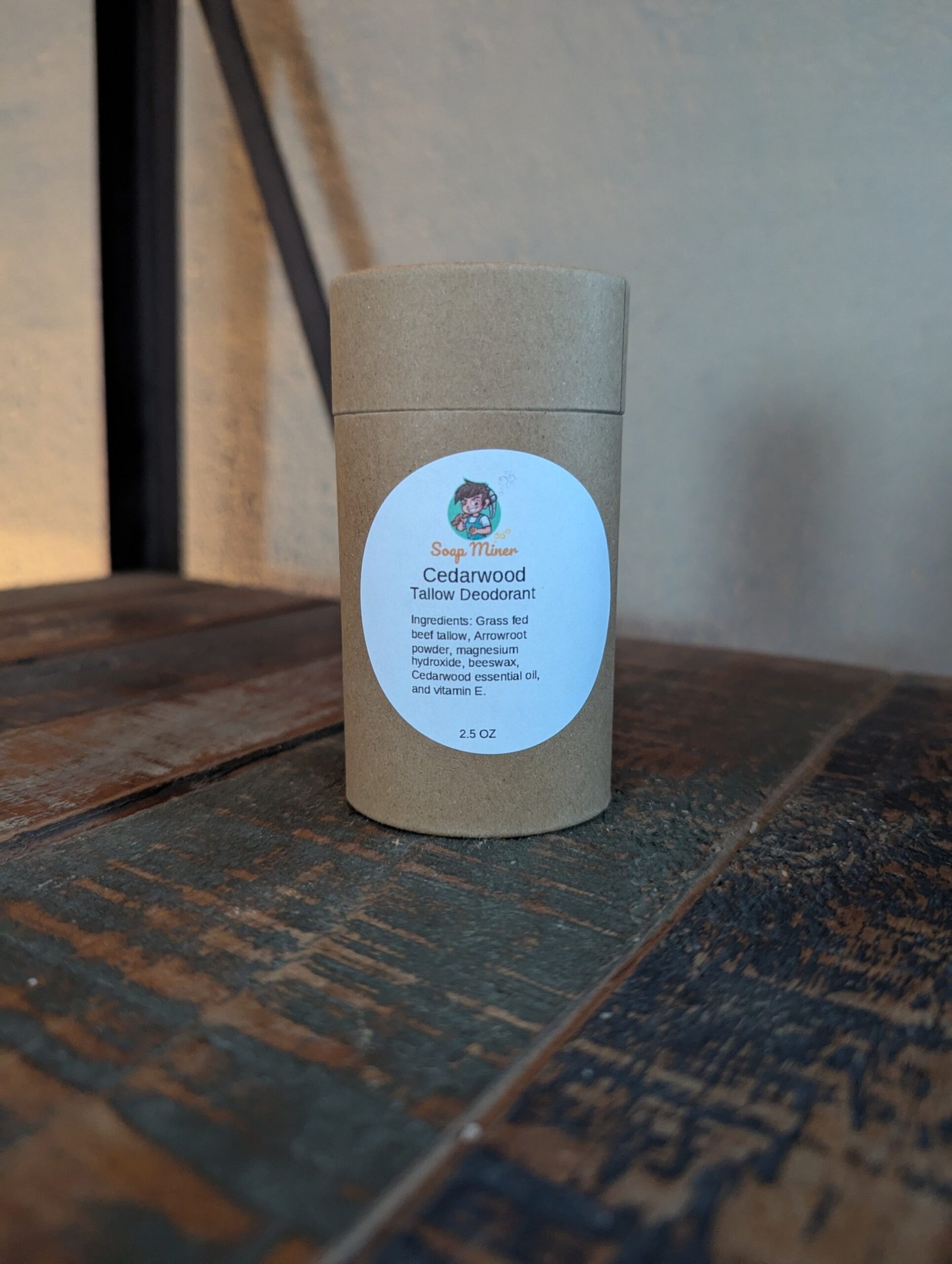 CEDARWOOD TALLOW DEODORANT 2.5 OZ