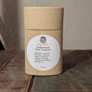 cedardeodorant CEDARWOOD TALLOW DEODORANT 2.5 OZ
