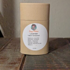lavdeodorant LAVENDER TALLOW DEODORANT 2.5 OZ
