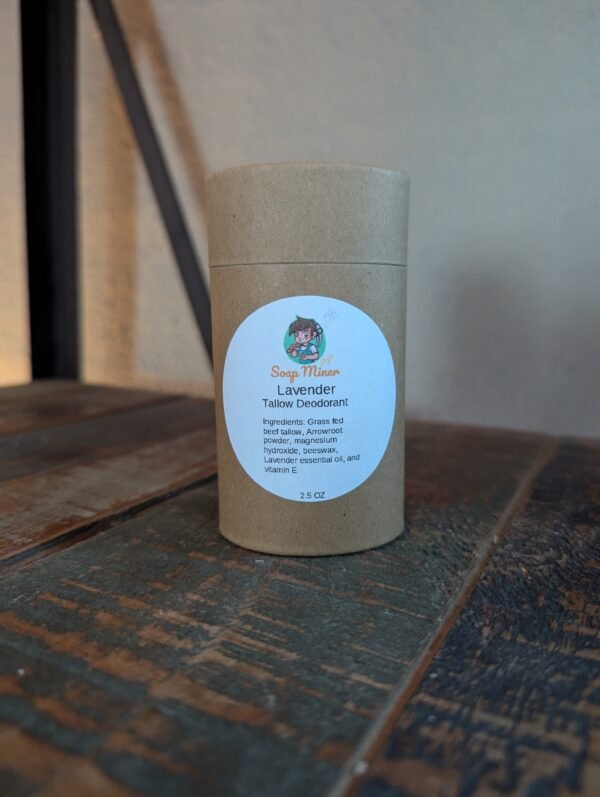 LAVENDER TALLOW DEODORANT 2.5 OZ
