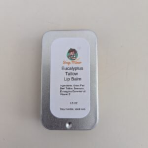 Tallow Lip Balm, Eucalyptus, 0.5 OZ Tin