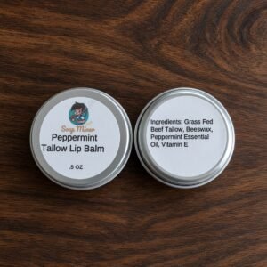 PEPPERMINT TALLOW LIP BALM 5 OZ